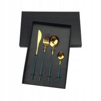 KOMPLET 4 SZTUĆCÓW POŁYSK ZESTAW PREZENT (11608)