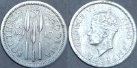 Rodezja Południowa 3 pensy 1947r. KM 16b