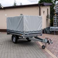 Автомобильный прицеп с брезентом и стойкой Brenderup 250X142 с тормозом