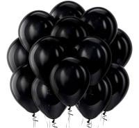 Профессиональные воздушные шары 10 дюймов черные для декораторов сильные воздушные шары 50 ПК