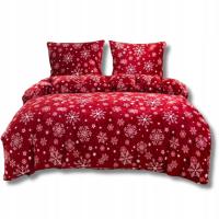 GRUBA POŚCIEL PLUSZOWA POLAROWA MIŚ PLUSZ 200x220 CIEPŁA ZIMOWA ŚWIĄTECZNA