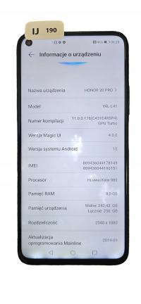 Smartfon Honor 20 Pro YAL-L41 8 GB / 256 GB IJ190