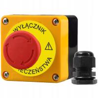 КНОПКА АВАРИЙНОЙ ОСТАНОВКИ КАССЕТА УПРАВЛЕНИЯ ГРИБОК С ТАБЛИЧКОЙ