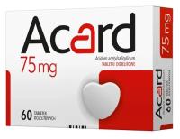 Acard 75mg 60tabl. инфаркт ишемическая болезнь сердца
