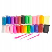 PLASTELINA POLIMEROWA GLINA SENSO PIANKOWA MASA SENSORYCZNA ZESTAW 24SZT