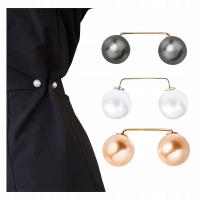 Broszka z perłami ZESTAW 3 SZT kolorowe z perłami złota OZDOBNA do dekoltu