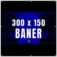 Рекламный баннер сильный 300x150cm брезент дизайн