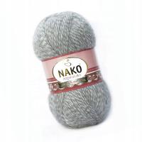 Nako Angora Luks 21422 Пепельно - Белый Меланж
