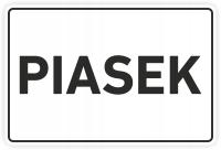 PIASEK - Naklejka na kosz segregacja śmieci 30cm