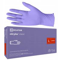 Rękawiczki Nitrylowe Mercator NITRYLEX CLASSIC VIOLET Fioletowe 100 sztuk L