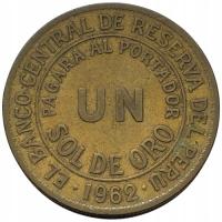 44793. Peru - 1 sol - 1962r. (podgięta)