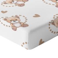 Простыня для кроватки 120x60 с эластичной лентой, толстый хлопок, 100% польский продукт