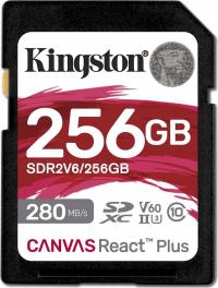 Karta Kingston Canvas React Plus SDXC 256 GB Class 10 UHS-II/U3 V60