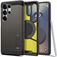 Etui Spigen Tough Armor MagSafe do Samsung Galaxy S25 Ultra szary