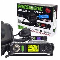 PRESIDENT BILL 2+ ASC ultra kompaktowe CB radio ASC, filtr NRC, VOX