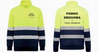 GRUBA BLUZA POMOC DROGOWA ODBLASKOWA AUTO LAWETA HOLOWANIE OSTRZEGAWCZA HIT