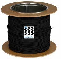 KABEL W OPLOCIE PRZEWÓD 2X0,25 PRODUCENT czarny