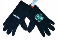 Rękawiczki KAPPA czarne polarowe JR, piłkarskie 302HAP0 901 roz.7