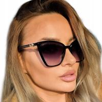 Okulary Kocie UV Kobiece Logowane PREMIUM przeciwsłoneczne
