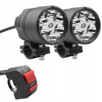 2 szt. 60W dodatkowe reflektory LED do lampy LED motocykla Moto Spotlight