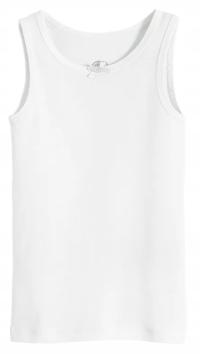 Koszulka dziewczęca ramiączko biała Podkoszulek na ramiączka Atut