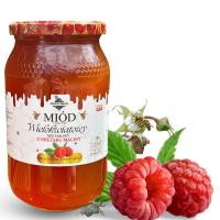 MIÓD WIELOKWIATOWY Z NEKTARU MALINY -1,2KG- Świeży ZBIÓR 2025