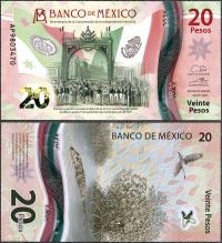 Meksyk - 20 pesos 24.05.2021 * W132b * S2 * polimer