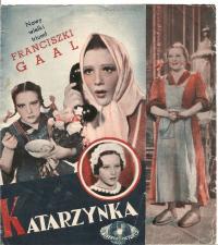 KATARZYNKA -komedia -film -program kinowy -lata 30-te