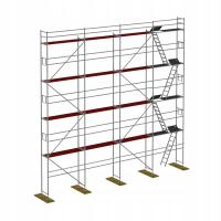 Rusztowanie elewacyjne drewno Plettac P70 100m2 Zestaw