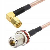 Pigtail N gniazdo BH / SMA wtyk RA RG400 30cm