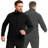 POLAR MĘSKI ROBOCZY CZARNY ROZPINANY CIEPŁY BLUZA ROBOCZA POLAROWA SPORTOWA