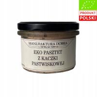 EKO PASZTET Z KACZKI PASTWISKOWEJ 190G - NATURALNY SMAK - MANUFAKTURA DOBRA