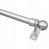 Karnisz mini zazdrostka metalowy rozsuwany nikiel Davi Imperia dł 80-100 cm