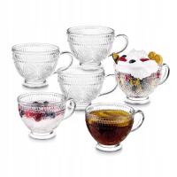 Набор элегантный кофе чашка чая большие очки с ухом 6шт
