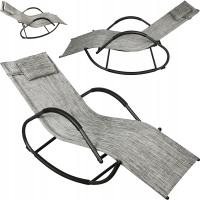 LEŻAK BUJANY fotel ogrodowy na płozach BUJANKA na ogród TARAS plażowy