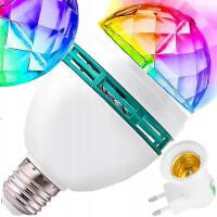 Вращающаяся лампа диско-шар полноцветный светодиодный диско-проектор RGB адаптер