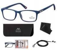 OKULARY KOREKCYJNE PLUSY CZYTANIA I KOMPUTERA ETUI ŚCIERECZKA SZNUREK +2.5