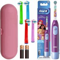 SZCZOTECZKA ELEKTRYCZNA ORAL-B DB5 KSIĘŻNICZKI PRINCESS DLA DZIECI + TIMER + 2 inne produkty