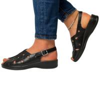 Żelbut sandały damskie Buty na wiosnę Sandały do pracy Wygodne koturn