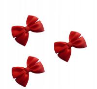 3x красный лук коляска Lucky Cotton на булавке брошь бант