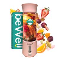 BLENDER KIELICHOWY DO SMOOTHIE I KOKTAJLI RECZNY beWell 500ml BEZPRZEWODOWY