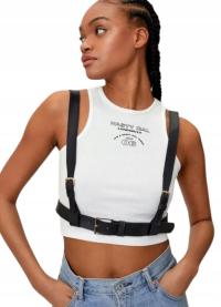 NASTY GAL PASY BEŻOWE DAMSKIE KLASYCZNE YFP