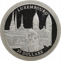 7.gp.LIBERIA, 20 DOLARÓW 2001 LUXEMBURG