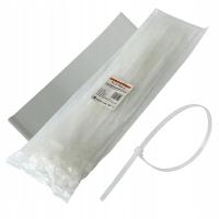Opaski zaciskowe Opaski Kablowe wielokrotnego użytku 7,4 x 450 mm, biały