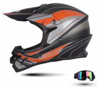 Kask rowerowy na hulajnogę Crossa Full Face rozm. S 55-56 cm + GRATIS
