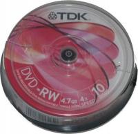 TDK DVD-RW 4.7Gb 4x Spindle 10