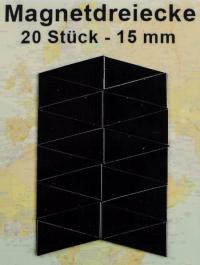MAGNESY TRÓJKĄTNE JEDNOKOLOROWE DO OZNACZANIA MAP ZNACZNIKI 20 SZTUK CZARNE