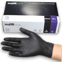 Перчатки нитриловые перчатки черные 100 шт. без пудры толстые прочные R XL