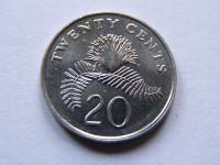 SINGAPUR SINGAPURA 20 CENTS 1986 ROK !!!!!!!! 1358