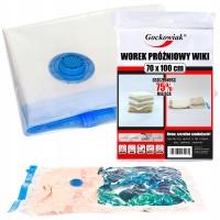 WORKI PRÓŻNIOWE NA UBRANIA POŚCIEL TORBY KOCE DO WALIZKI PODRÓŻNE 70x100 cm